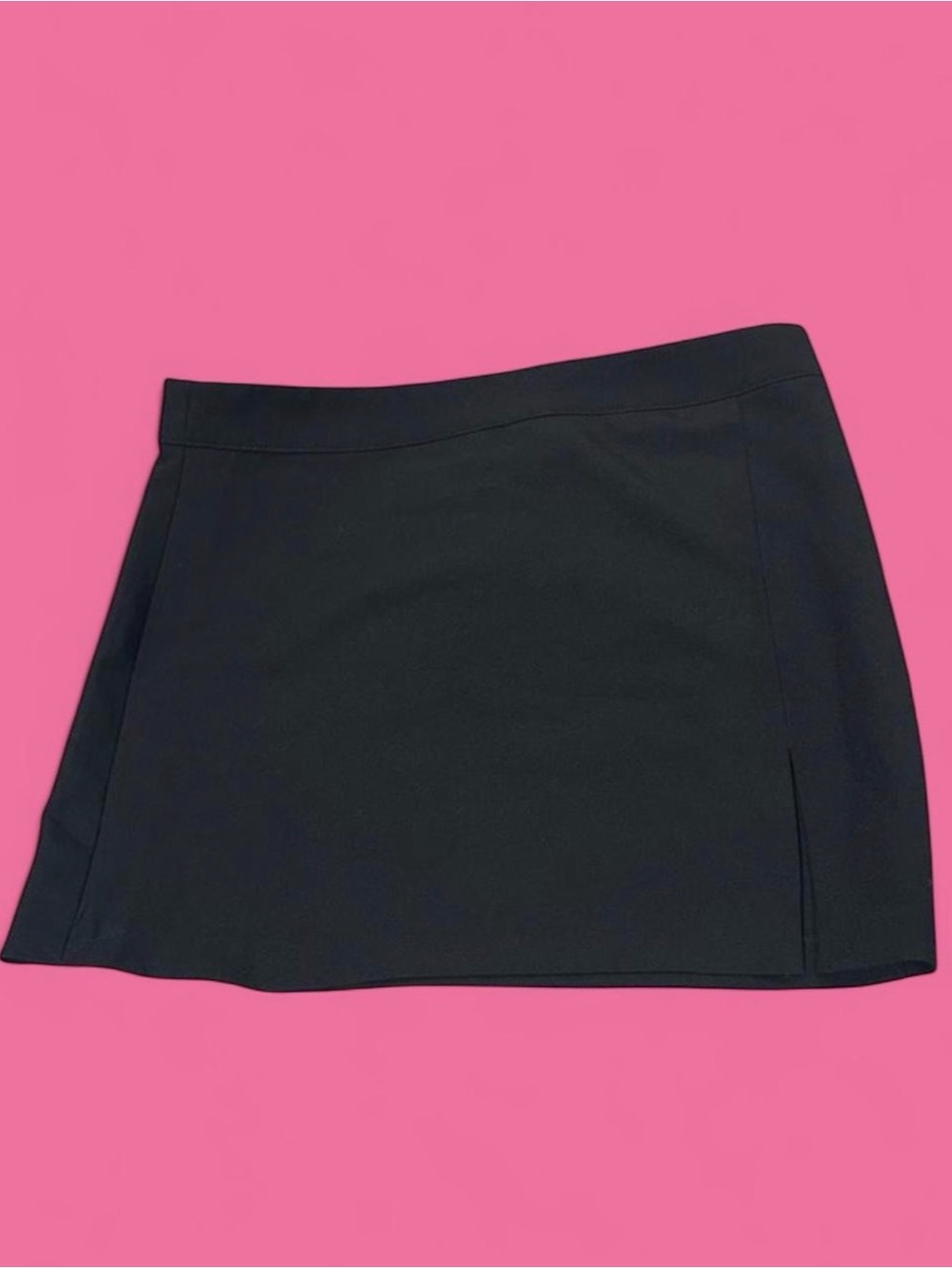 Steve Madden Black Mini Skirt with Slit
